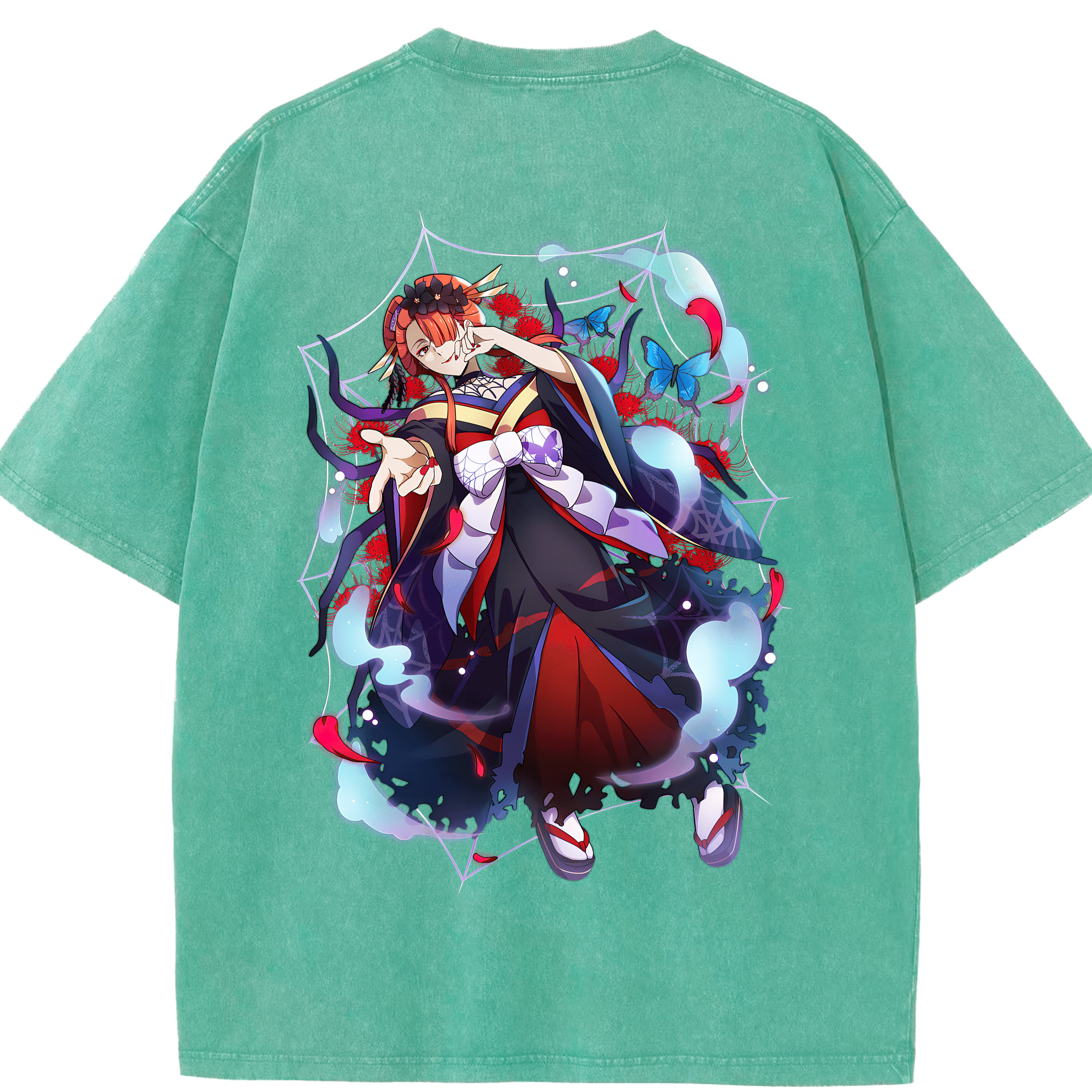 （画像用） 文豪ストレイドッグス Bungo Stray Dogs 綿100% ヴィンテージ風 半袖Tシャツ（背面プリント）